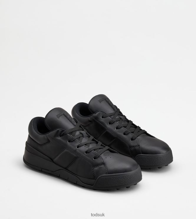Tod's Men Sneakers in Leather 602L84886 Black
