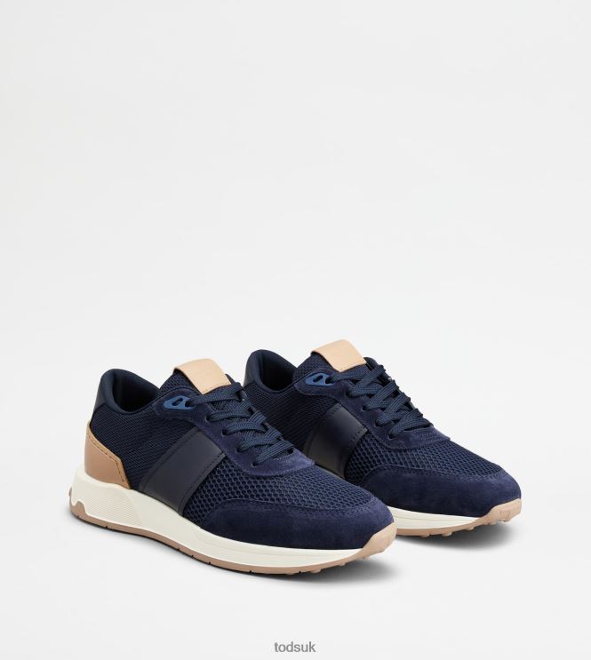 Tod's Men Sneakers in Leather 602L84891 Blue