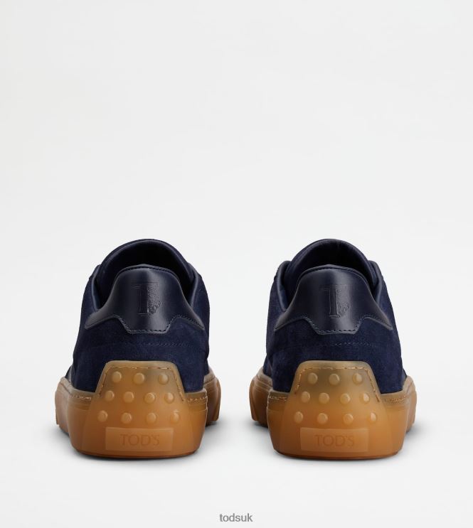 Tod's Men Sneakers in Suede 602L84859 Blue