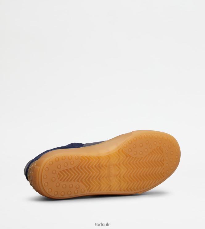 Tod's Men Sneakers in Suede 602L84859 Blue