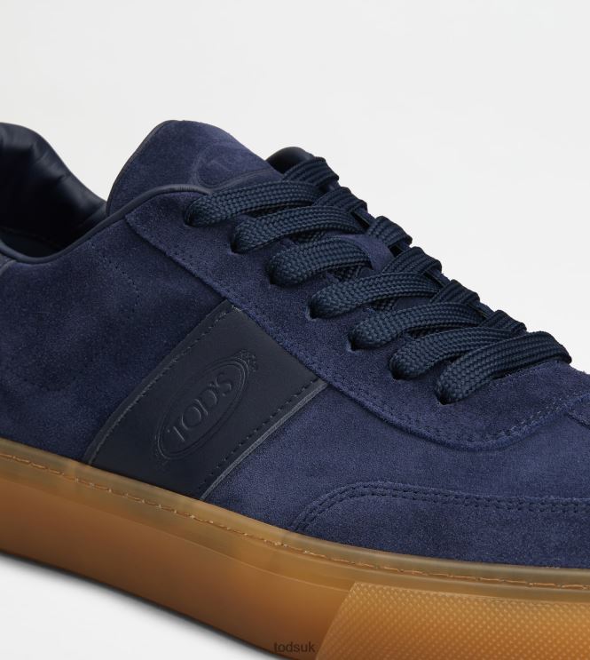 Tod's Men Sneakers in Suede 602L84859 Blue