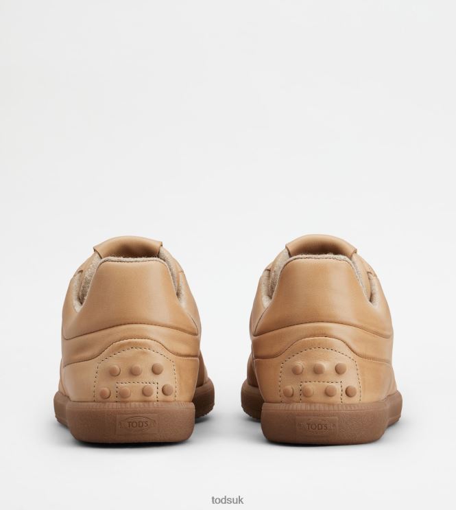 Tod's Men Tabs Sneakers in LLeather 602L84833 Beige