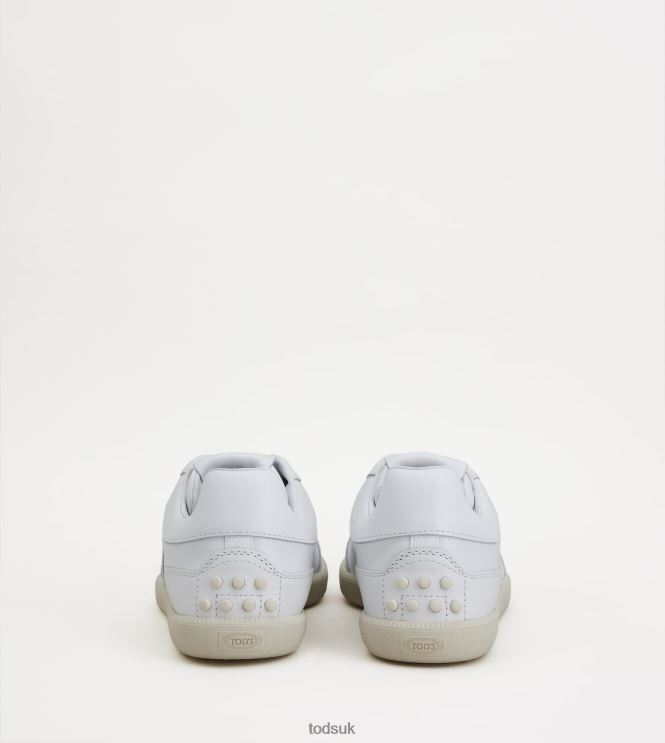 Tod's Men Tabs Sneakers in Leather 602L84843 White