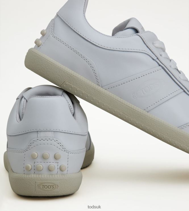 Tod's Men Tabs Sneakers in Leather 602L84843 White