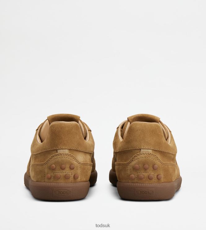 Tod's Men Tabs Sneakers in Suede 602L84835 Brown