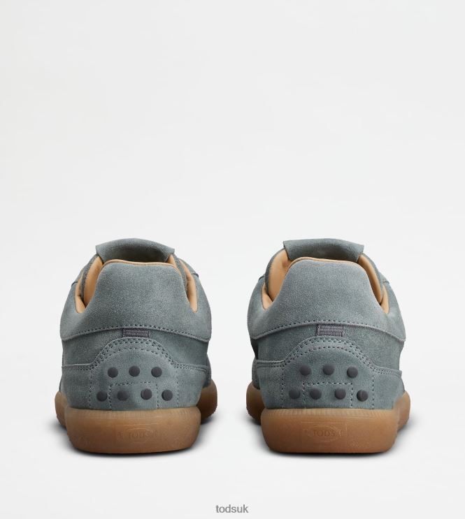 Tod's Men Tabs Sneakers in Suede 602L84893 Grey