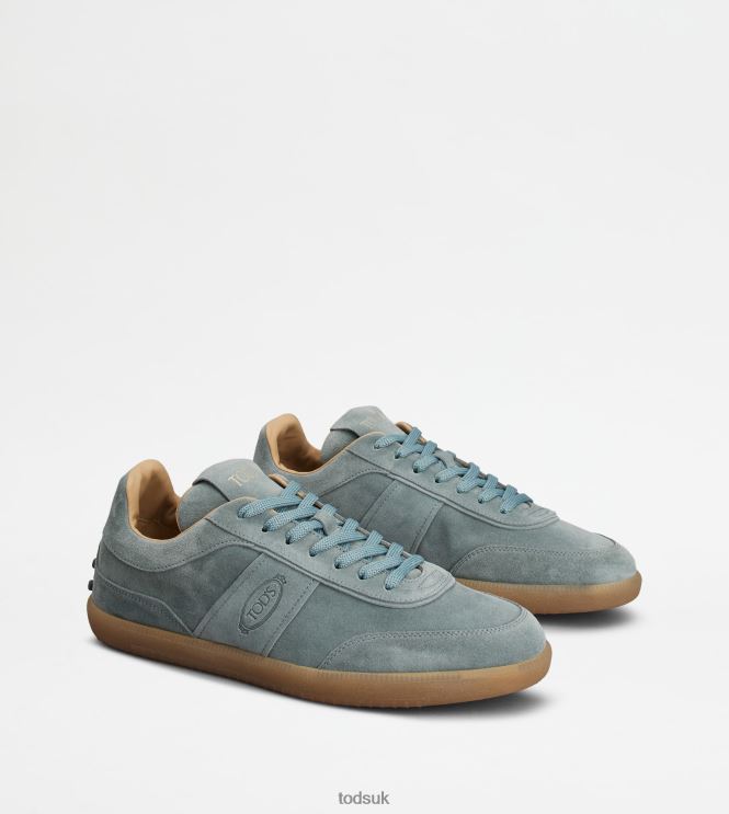 Tod's Men Tabs Sneakers in Suede 602L84893 Grey