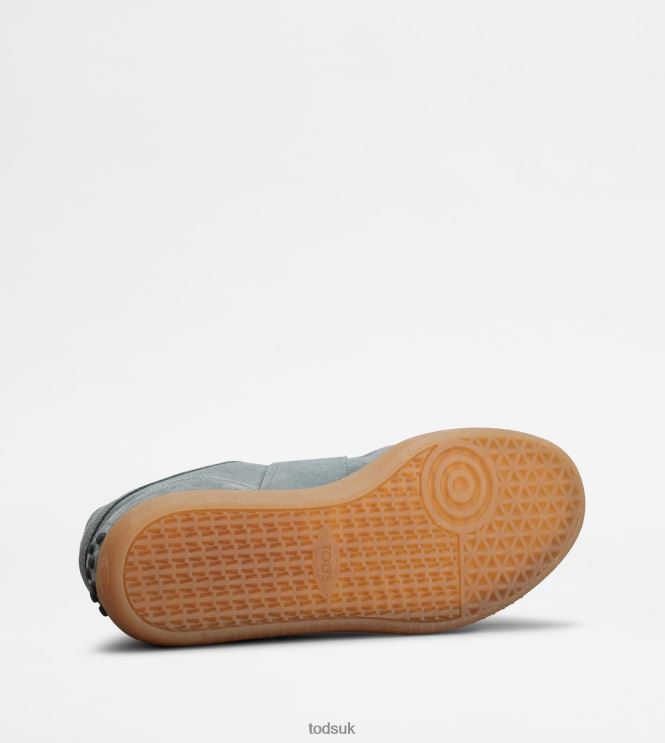 Tod's Men Tabs Sneakers in Suede 602L84893 Grey