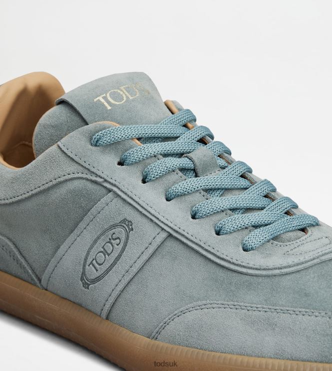 Tod's Men Tabs Sneakers in Suede 602L84893 Grey