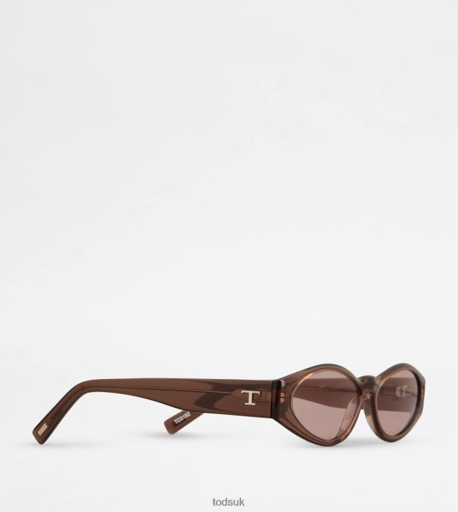 Tod's Women Oval Sunglasses 602L84526 Brown
