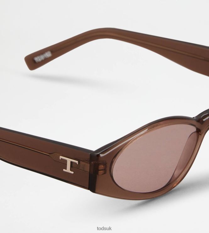 Tod's Women Oval Sunglasses 602L84526 Brown