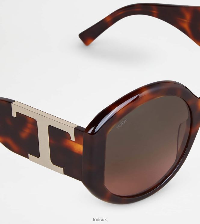 Tod's Women Round Sunglasses 602L84530 Brown