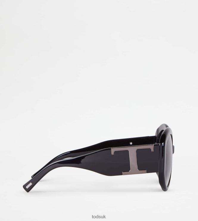 Tod's Women Round Sunglasses 602L84531 Black