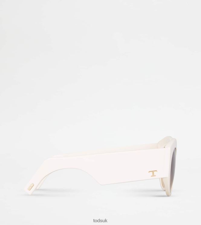 Tod's Women Rounded Sunglasses 602L84529 White