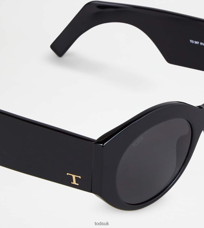 Tod's Women Rounded Sunglasses 602L84533 Black