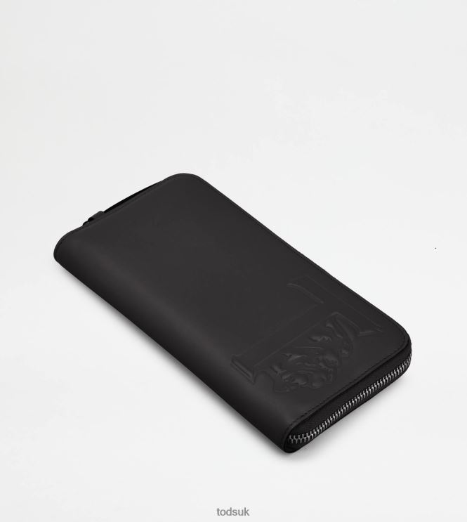 Tod's Women Wallet in Leather 602L84483 Black
