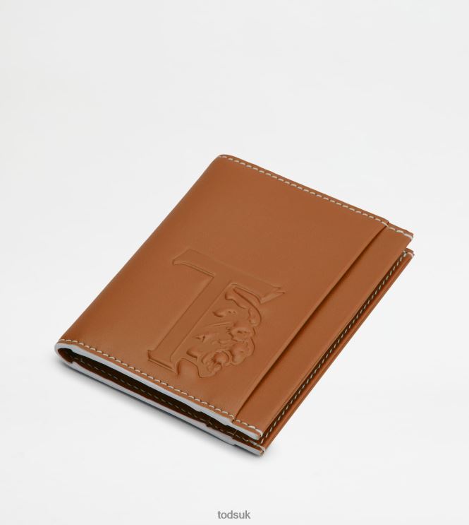 Tod's Women Wallet in Leather 602L84484 Brown