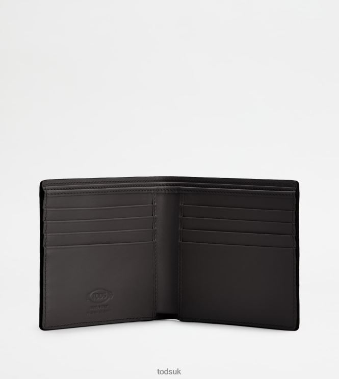 Tod's Women Wallet in Leather 602L84489 Black