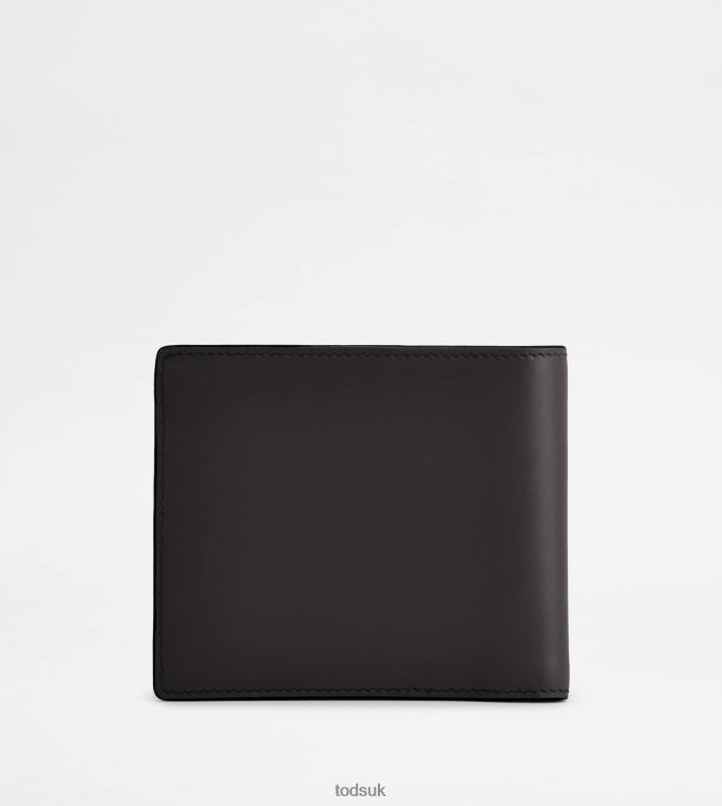 Tod's Women Wallet in Leather 602L84489 Black
