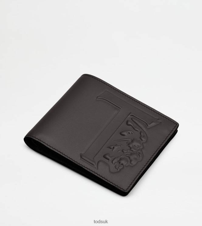 Tod's Women Wallet in Leather 602L84489 Black