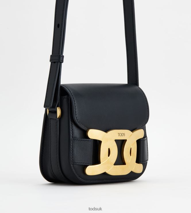 Tod's Women Leather Crossbody Bag Mini 602L84441 Black