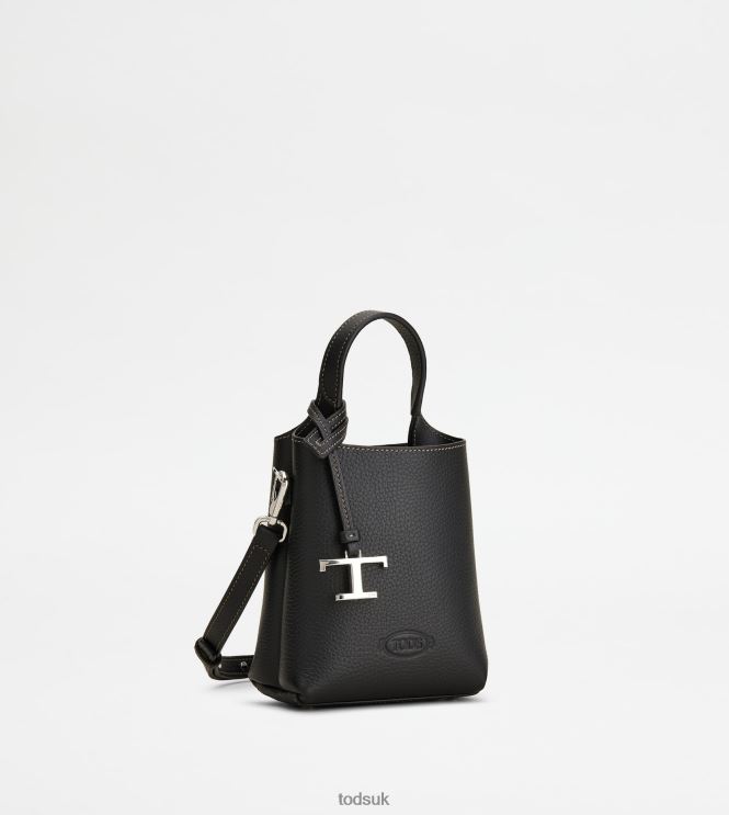 Tod's Women Micro Bag in Leather 602L84457 Black