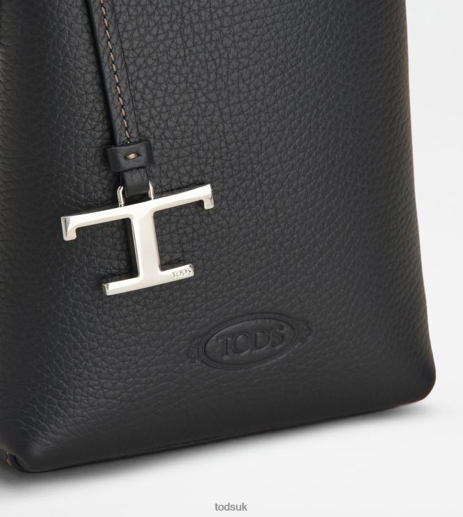 Tod's Women Micro Bag in Leather 602L84457 Black