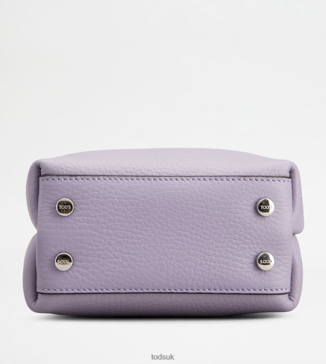 Tod's Women Micro Bag in Leather 602L84458 Violet