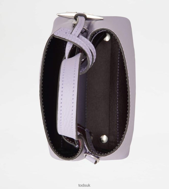 Tod's Women Micro Bag in Leather 602L84458 Violet