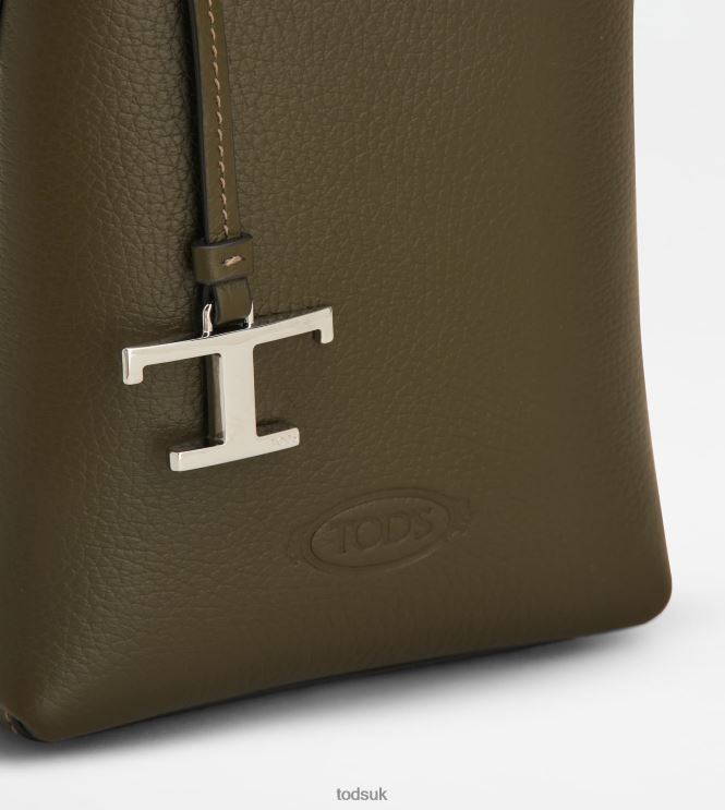 Tod's Women Micro Bag in Leather 602L84459 Green
