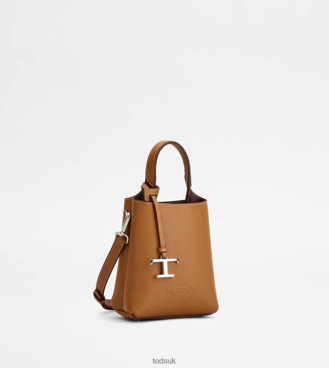 Tod's Women Micro Bag in Leather 602L84461 Brown
