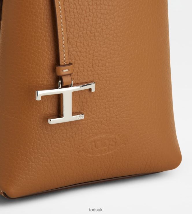 Tod's Women Micro Bag in Leather 602L84461 Brown
