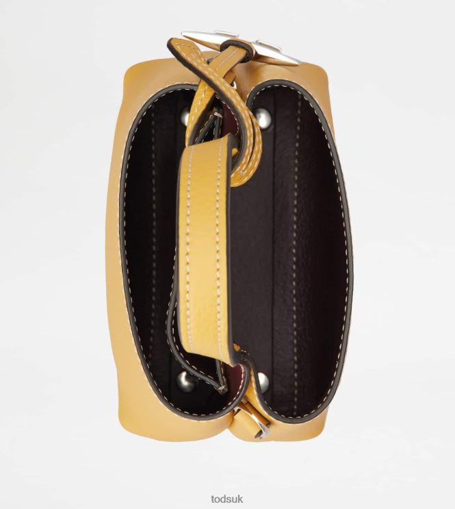 Tod's Women Micro Bag in Leather 602L84462 Yellow