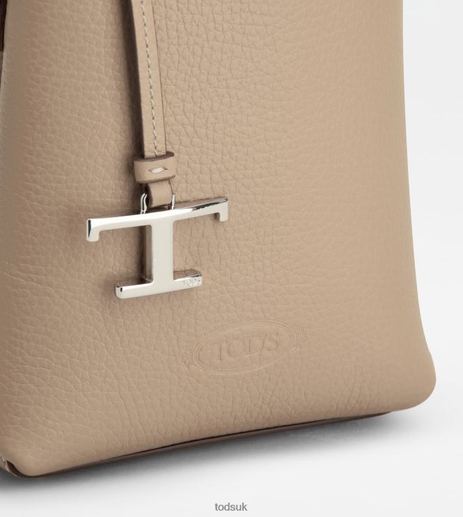 Tod's Women Micro Bag in Leather 602L84471 Beige