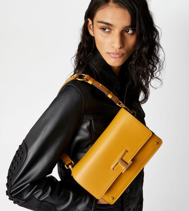 Tod's Women Shoulder Bag Mini 602L84405 Yellow