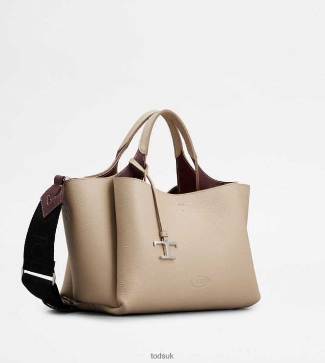 Tod's Women Bag in Leather Mini 602L84363 Beige