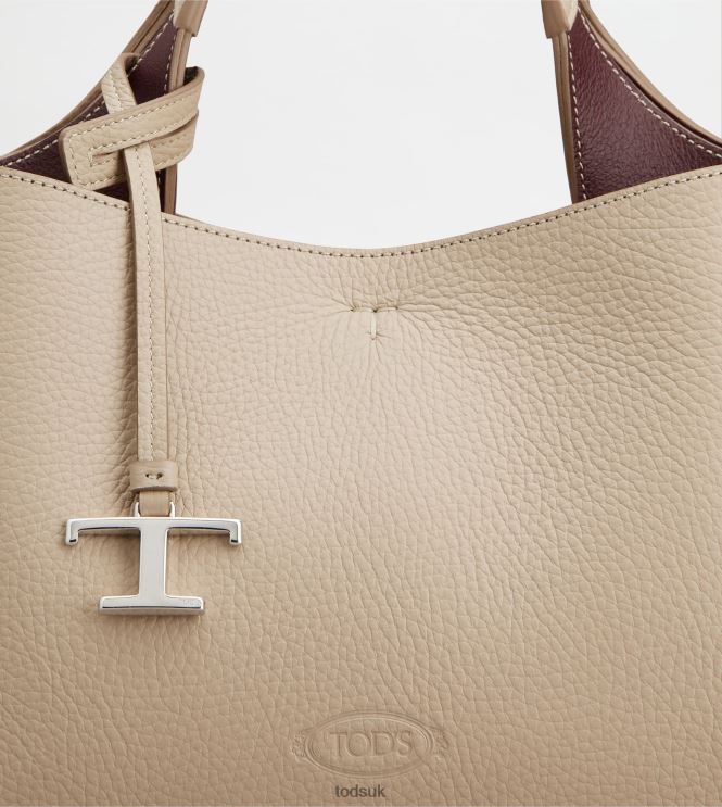Tod's Women Bag in Leather Mini 602L84363 Beige