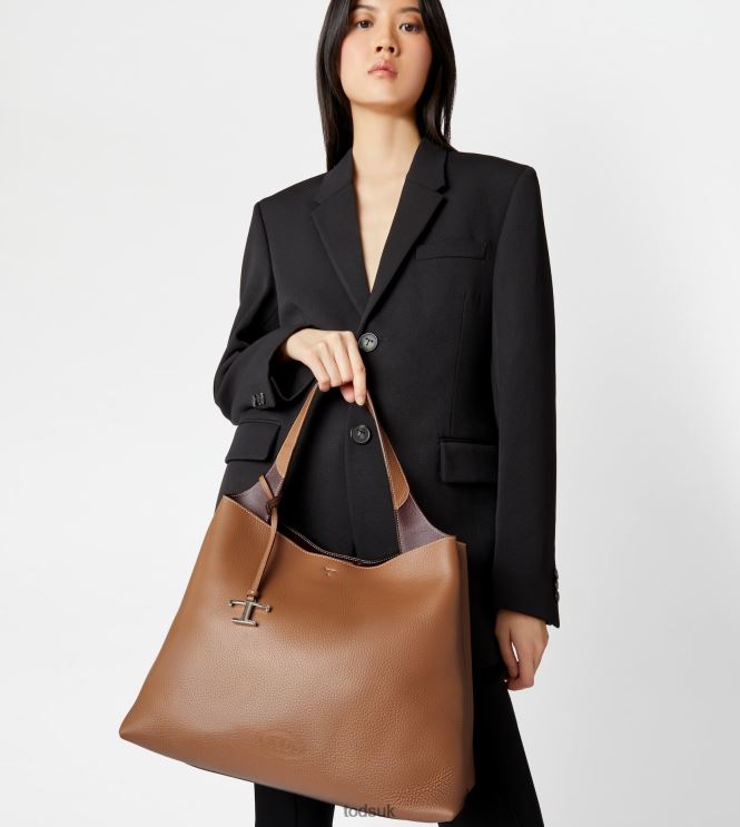 Tod's Women Bag in Leather Medium 602L84315 Black