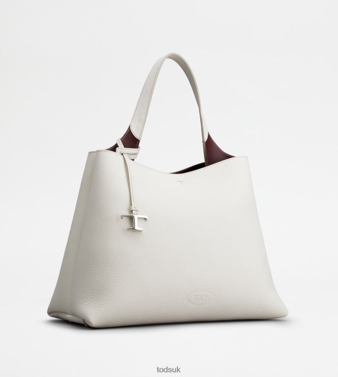 Tod's Women Bag in Leather Medium 602L84318 White