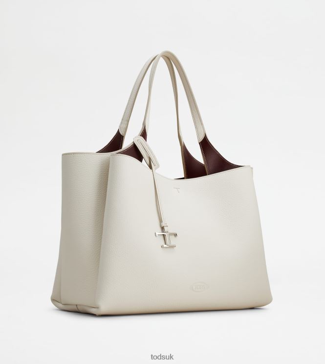 Tod's Women Bag in Leather Medium 602L84320 White