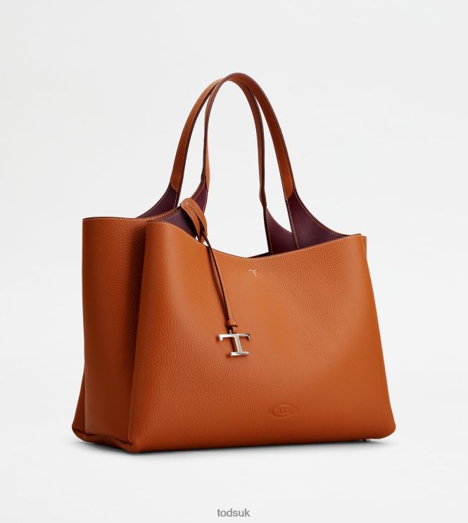 Tod's Women Bag in Leather Medium 602L84328 Orange