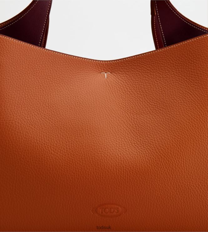 Tod's Women Bag in Leather Medium 602L84328 Orange