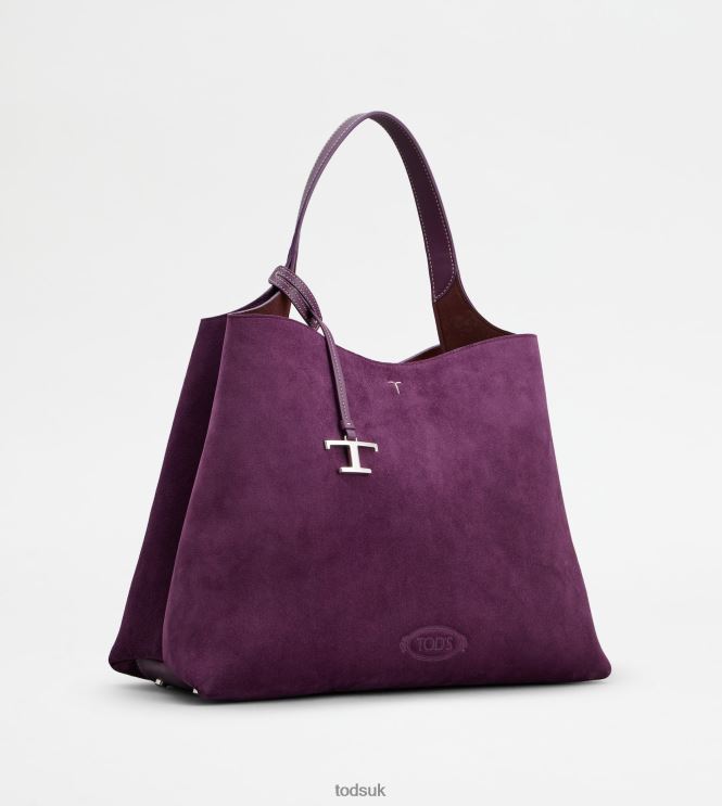 Tod's Women Bag in Suede Medium 602L84319 Violet