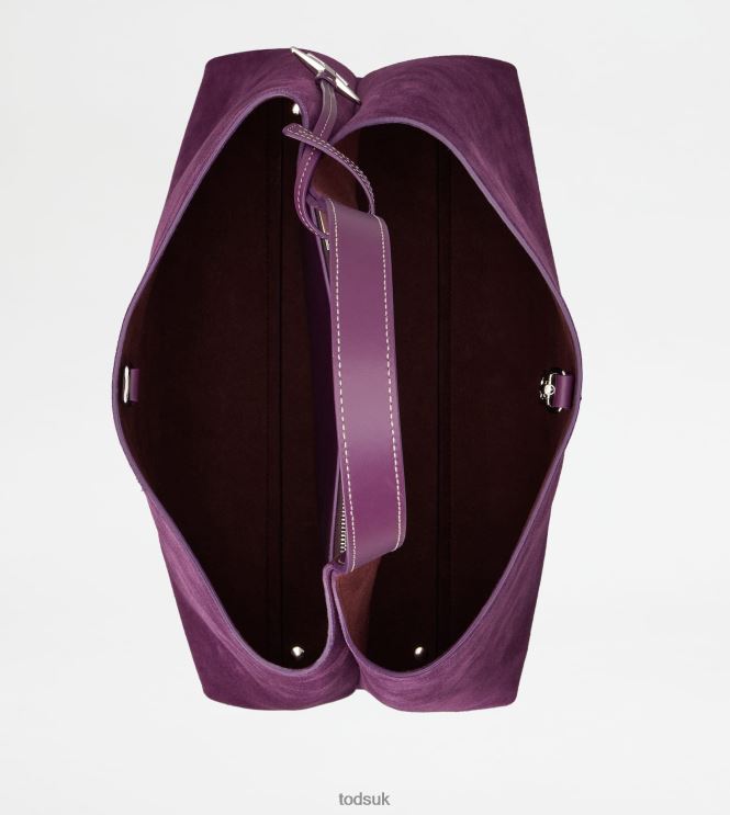 Tod's Women Bag in Suede Medium 602L84319 Violet