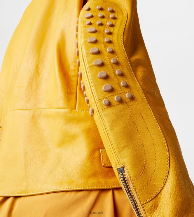 Tod's Women Biker in Leather 602L84608 Yellow