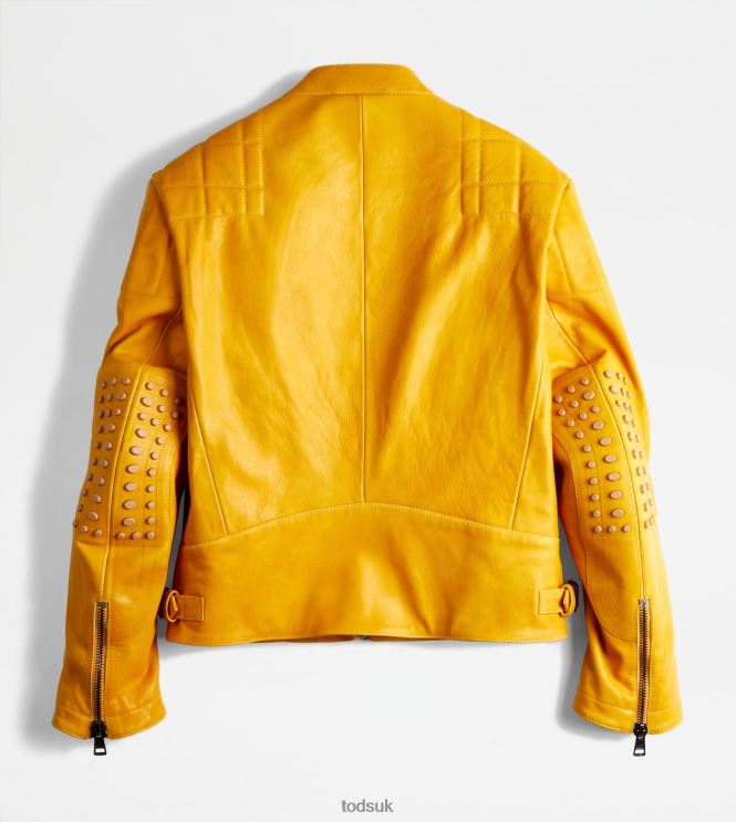 Tod's Women Biker in Leather 602L84608 Yellow