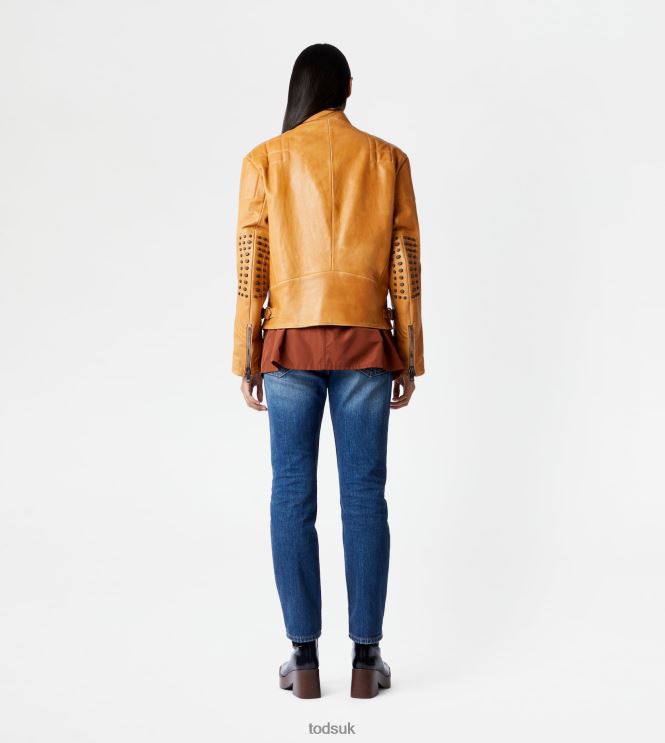 Tod's Women Biker in Leather 602L84609 Brown