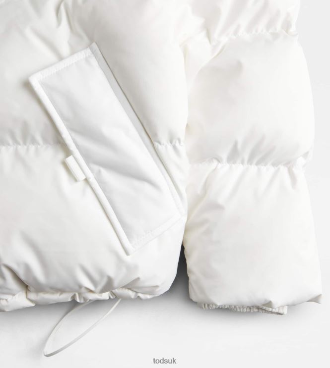 Tod's Women Hooded Over Down Jacket 602L84622 White