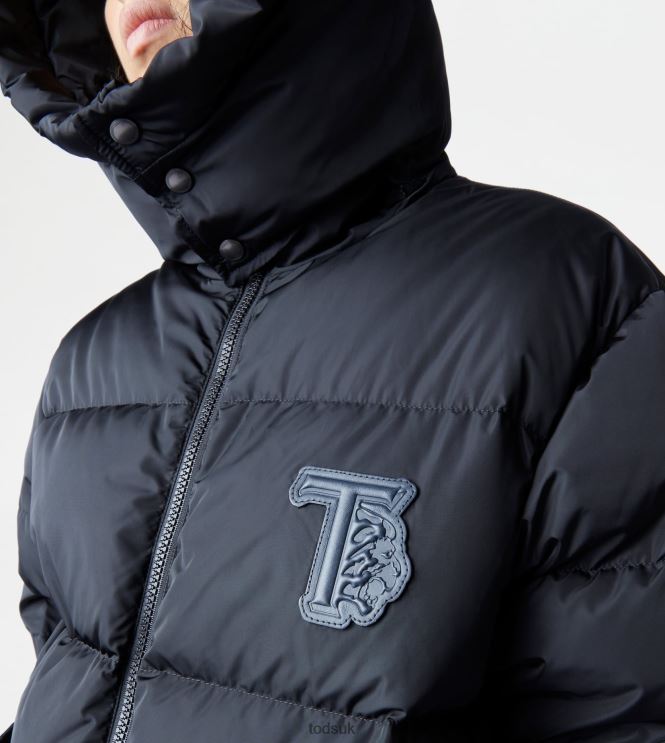 Tod's Women Hooded Over Down Jacket 602L84623 Black