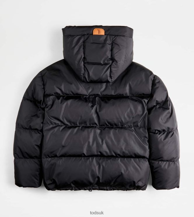 Tod's Women Hooded Over Down Jacket 602L84623 Black